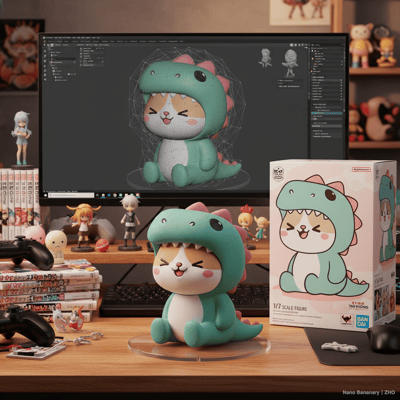 Gemini Miniatur AI: Model the subject as miniature thumbnail