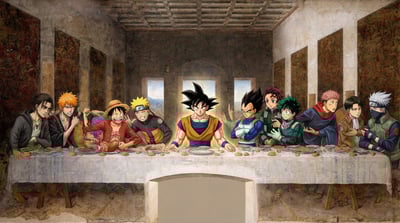 Anime & Manga Characters Reimagining Leonardo da Vinci’s The Last Supper thumbnail