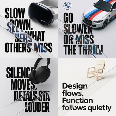 3D Glass Refraction Cinematic Brand Poster thumbnail