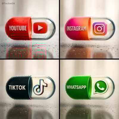 Hyper-Realistic Capsule Tablet Poster with Floating Logo thumbnail