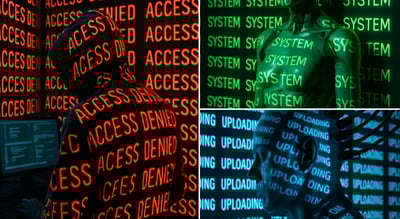 Infinite Neon Word Projection Portrait (Cyberpunk Text Reflection) thumbnail