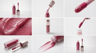 Photoreal 3×3 Beauty E‑Commerce Storyboard Contact Sheet thumbnail