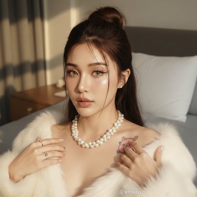 Morning Sunlit Portrait Photo Edit of a Fair-Skinned Woman thumbnail