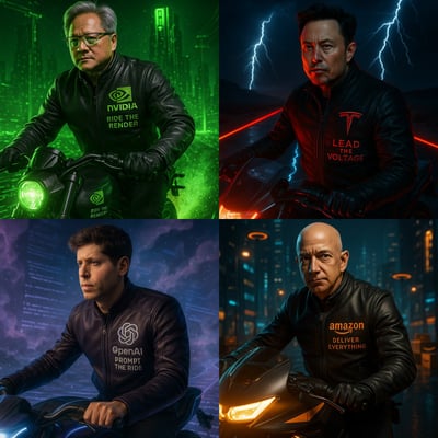 Brand Leader on Futuristic Electric Motorcycle (Cinematic 1:1 Branding Scene) thumbnail