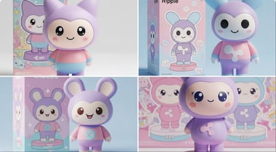 Cute Pastel Vinyl Kawaii Figure Studio Product Photo thumbnail