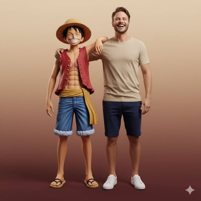 Ultra-Realistic Full-Body Portrait with Monkey D. Luffy (Cinematic Studio Editorial) thumbnail