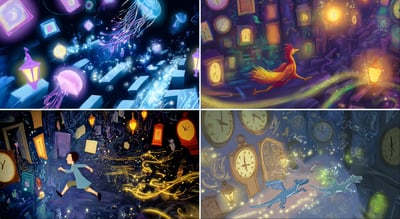 Dream Maze Sprint Storybook Illustration thumbnail