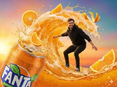 Fantasy Orange Soda Surf Commercial in 8K thumbnail