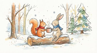 Whimsical Children's Book Ink & Watercolor Illustration thumbnail