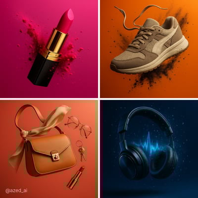 Hyperrealistic High-Impact Suspended Product Image Prompt thumbnail