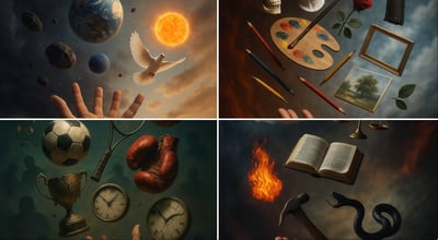 Symbolic Conflict Levitation Photography (Hyper-Realistic Fantasy) thumbnail