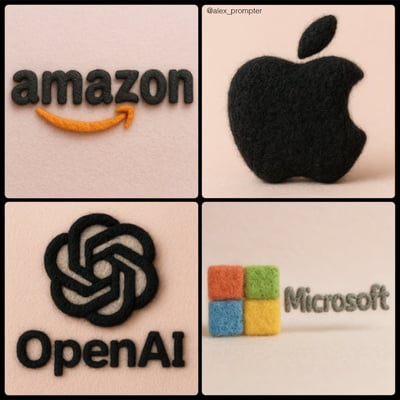 Turn Your Logo into a Needle-Felted Wool Sculpture (Exact Color & Shape Match) thumbnail