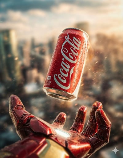 Iron Man Coca-Cola Cinematic Poster Prompts (7:9) thumbnail