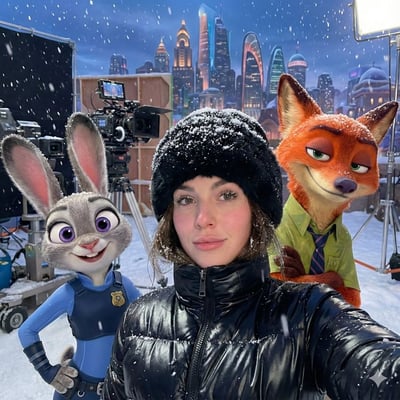 Movie Set Selfie with Judy Hopps and Nick Wilde (Zootopia) thumbnail