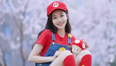 Super Mario-Inspired Portrait Costume Photo thumbnail