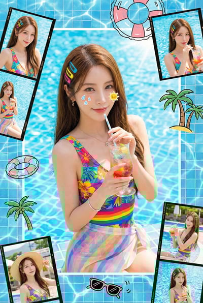 Summer Dopamine Fresh Vertical Collage Portrait thumbnail