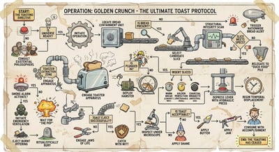Wacky Over-the-Top Toast Bread Flowchart thumbnail