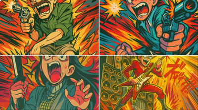 Trigger/Gainax Over-the-Top Anime Illustration (Hyperdynamic Action) thumbnail