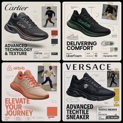 Create a Branded Sneaker Ad Layout for Any Brand (1:1) thumbnail