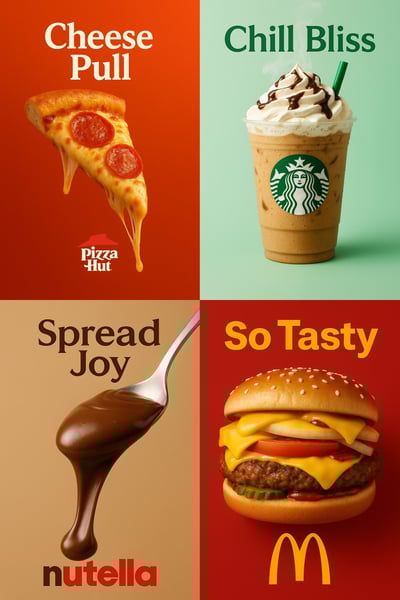 Mouthwatering Minimalist Food Ad Poster for {{BRAND_NAME}} thumbnail