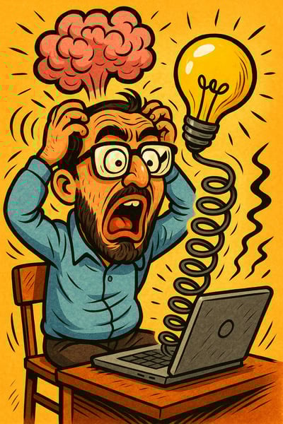 Playful Satirical Cartoon Caricature of You (High-Contrast Humor) thumbnail