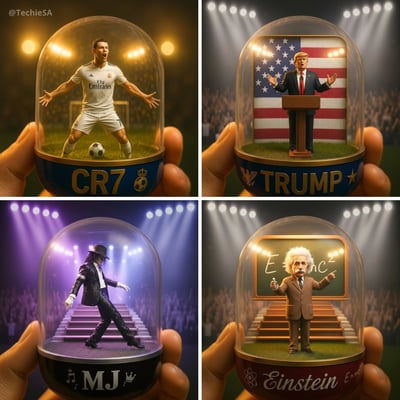 Photorealistic Transparent Gashapon Capsule Diorama (1080x1080) thumbnail