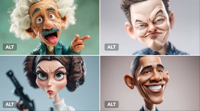 Hyper-Realistic Vinyl Toy Caricature Character Illustration thumbnail