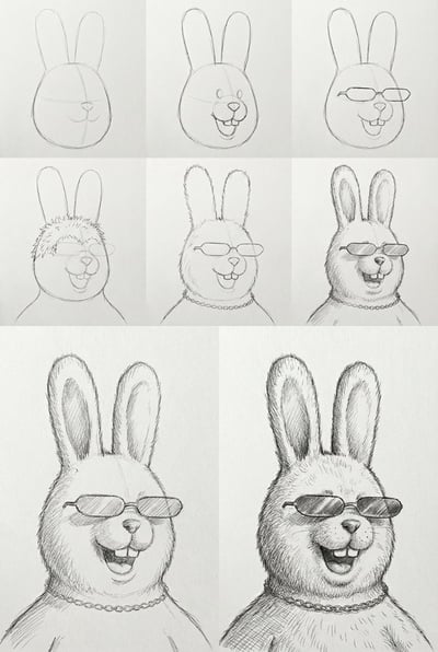 8 Initial Character Sketch Variations (From Early Concepts to Final Character) thumbnail