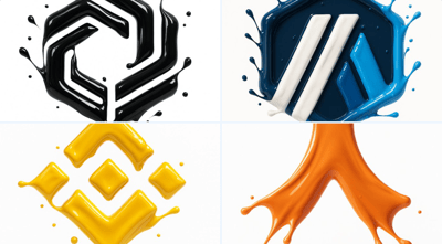 Hyper-Realistic 3D Paint Splash Logo Render thumbnail