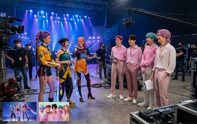 Leaked BTS Photos from the KPOP Demon Hunters Live-Action Movie Set thumbnail