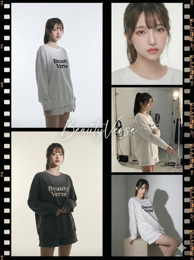 5-Panel Wide Film Strip Fashion Collage (Asymmetric 2-Column Studio Editorial) thumbnail