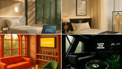 Luxury Treehouse Branding Retreat Scene in Golden Morning Light thumbnail