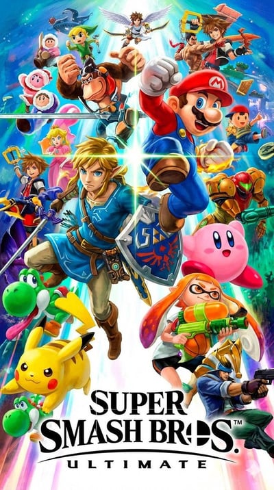 Super Smash Bros. All-Star Group Poster (9:16, 2K) thumbnail