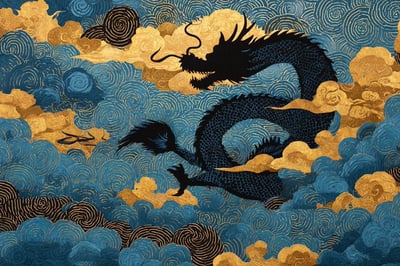 Ukiyo-e Shadow Theater Silhouette Landscape thumbnail