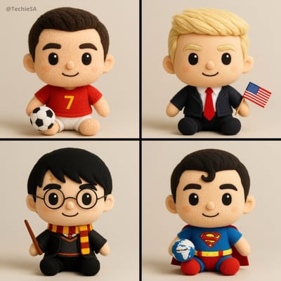 High-Quality Soft Plush Character Toy (Oversized Head, 1080x1080) thumbnail